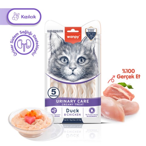 Wanpy Urinary Care Ördek&Tavuk 12'li-F.Krema Ödül 5x14gr