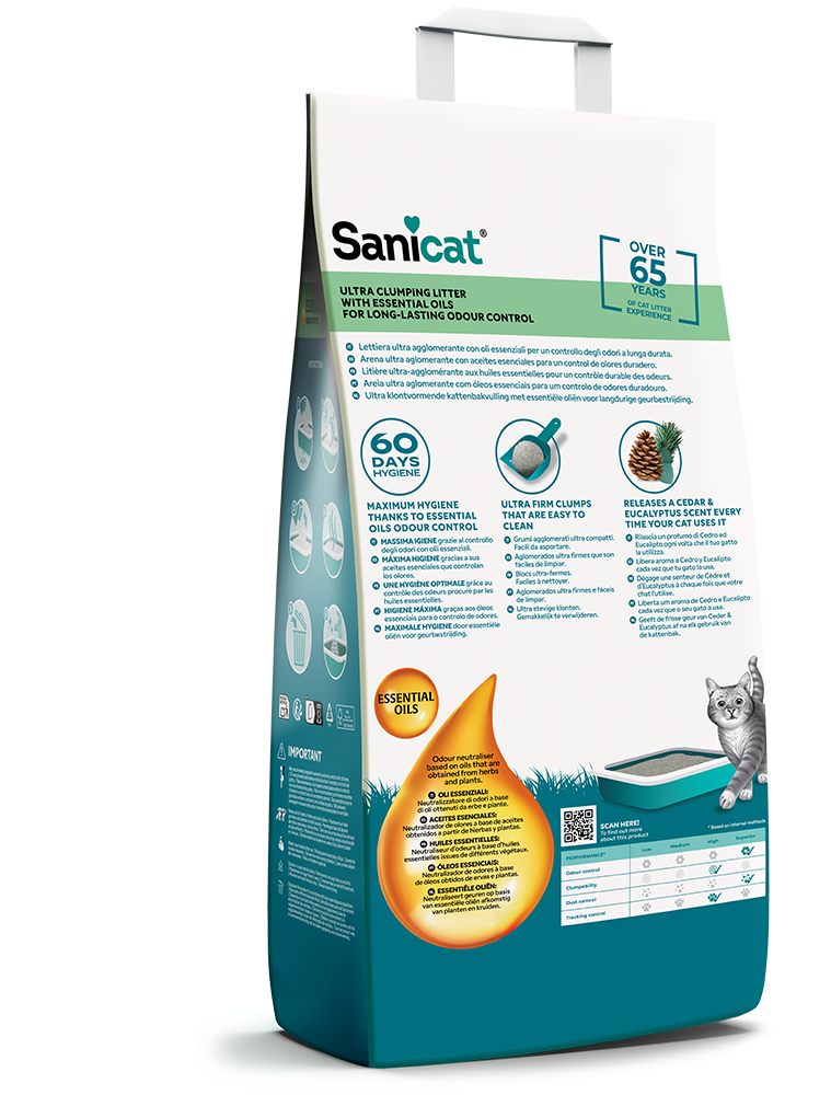 Sanicat Essential Oils Sedir Ve Okaliptus Kokulu Kedi Kumu 10 Kg Sanicat Essential Oils Sedir Ve Okaliptus Kokulu Kedi Kumu 10 Kg