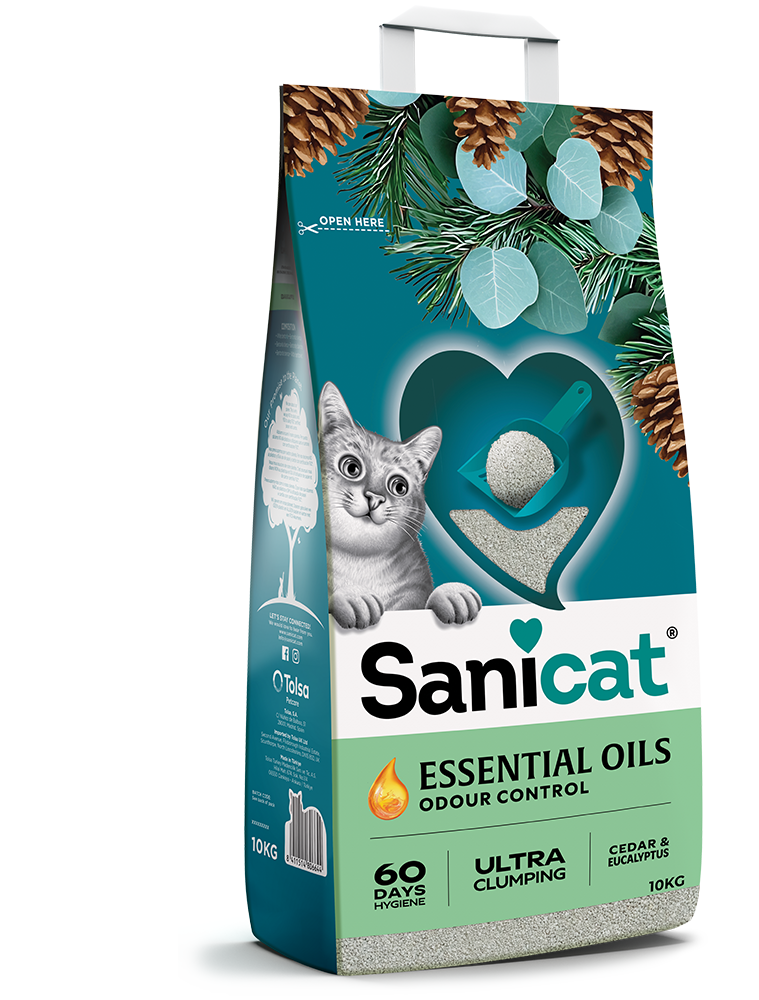 Sanicat Essential Oils Sedir Ve Okaliptus Kokulu Kedi Kumu 10 Kg Sanicat Essential Oils Sedir Ve Okaliptus Kokulu Kedi Kumu 10 Kg